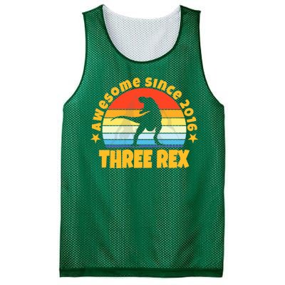 Awesome Since 2016 Three Rex Mesh Reversible Basketball Jersey Tank