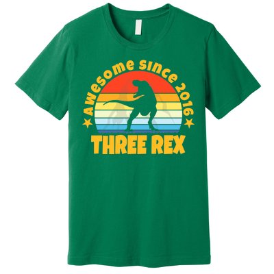 Awesome Since 2016 Three Rex Premium T-Shirt