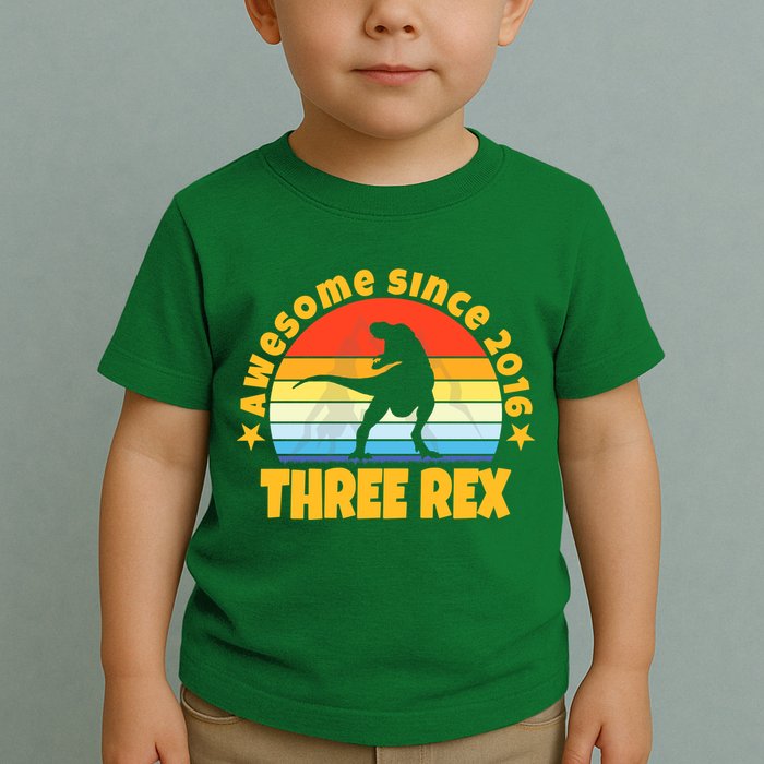 Awesome Since 2016 Three Rex Toddler T-Shirt