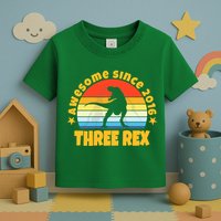 Awesome Since 2016 Three Rex Toddler T-Shirt