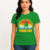 Awesome Since 2016 Three Rex Womens T-Shirt