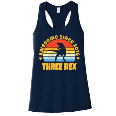 Awesome Since 2016 Three Rex Women's Racerback Tank