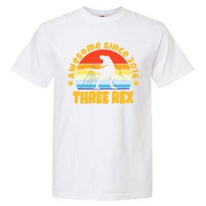 Awesome Since 2016 Three Rex Garment-Dyed Heavyweight T-Shirt