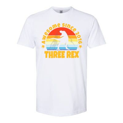 Awesome Since 2016 Three Rex Softstyle® CVC T-Shirt