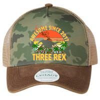 Awesome Since 2017 Tree Rex 3rd Birthday Legacy Tie Dye Trucker Hat