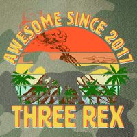 Awesome Since 2017 Tree Rex 3rd Birthday Legacy Tie Dye Trucker Hat