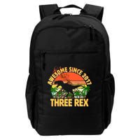 Awesome Since 2017 Tree Rex 3rd Birthday Backpack