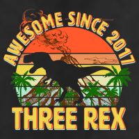 Awesome Since 2017 Tree Rex 3rd Birthday 11oz C Handle Ceramic Mug