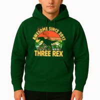 Awesome Since 2017 Tree Rex 3rd Birthday Hoodie