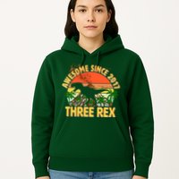 Awesome Since 2017 Tree Rex 3rd Birthday Hoodie