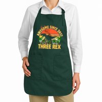 Awesome Since 2017 Tree Rex 3rd Birthday Apron