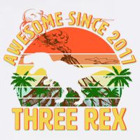Awesome Since 2017 Tree Rex 3rd Birthday Garment-Dyed Sweatshirt