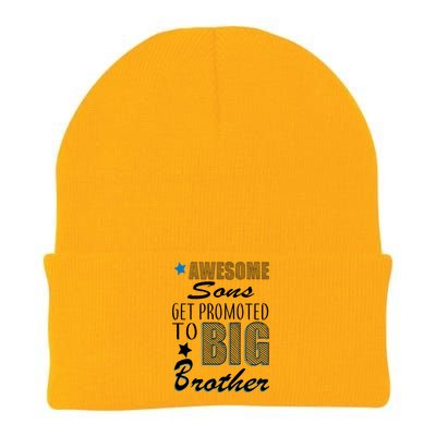 Awesome Son Promoted To Big Brother Knit Cap Winter Beanie