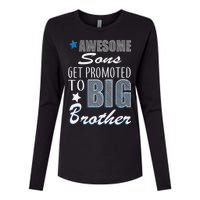 Awesome Son Promoted To Big Brother Womens Cotton Relaxed Long Sleeve T-Shirt