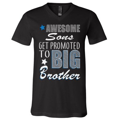 Awesome Son Promoted To Big Brother V-Neck T-Shirt