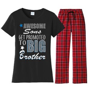 Awesome Son Promoted To Big Brother Women's Flannel Pajama Set