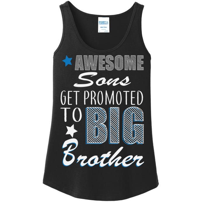 Awesome Son Promoted To Big Brother Ladies Essential Tank