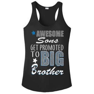 Awesome Son Promoted To Big Brother Ladies PosiCharge Competitor Racerback Tank