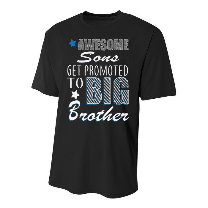 Awesome Son Promoted To Big Brother Youth Performance Sprint T-Shirt