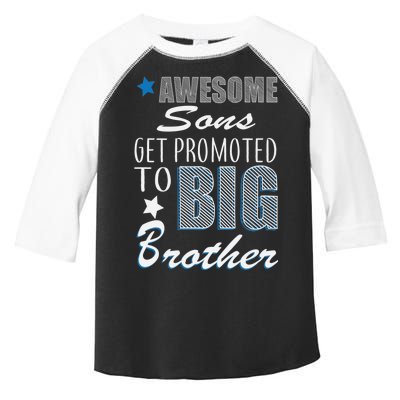 Awesome Son Promoted To Big Brother Toddler Fine Jersey T-Shirt