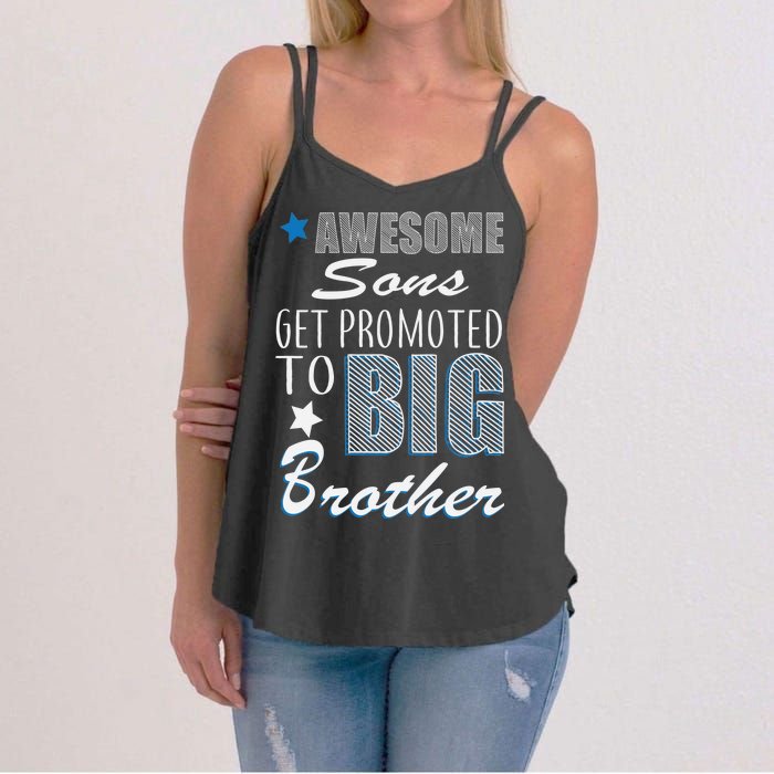 Awesome Son Promoted To Big Brother Women's Strappy Tank