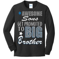 Awesome Son Promoted To Big Brother Kids Long Sleeve Shirt