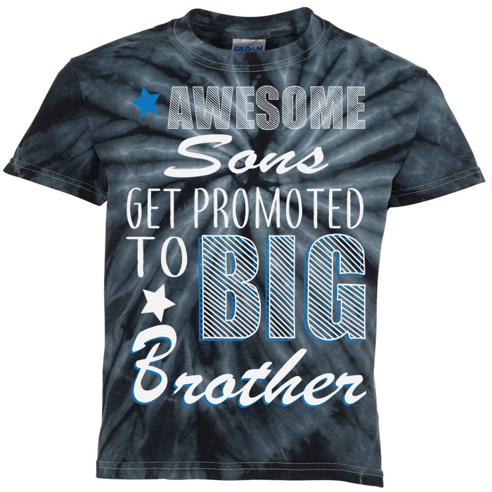 Awesome Son Promoted To Big Brother Kids Tie-Dye T-Shirt