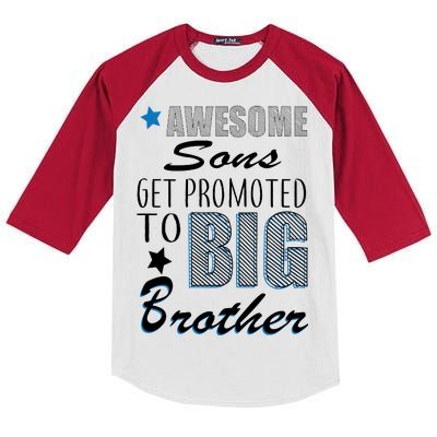 Awesome Son Promoted To Big Brother Kids Colorblock Raglan Jersey