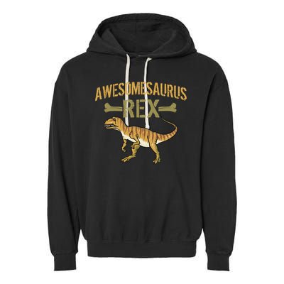 Awesomesaurus T-Rex Garment-Dyed Fleece Hoodie