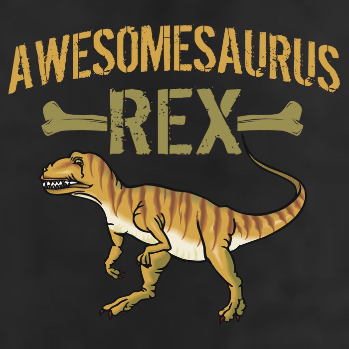 Awesomesaurus T-Rex 7 Panel Mesh Trucker Snapback Hat