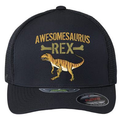 Awesomesaurus T-Rex Flexfit Unipanel Trucker Cap