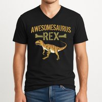 Awesomesaurus T-Rex V-Neck T-Shirt