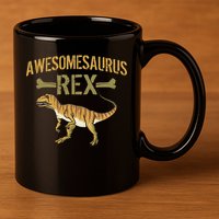 Awesomesaurus T-Rex 11oz C Handle Ceramic Mug
