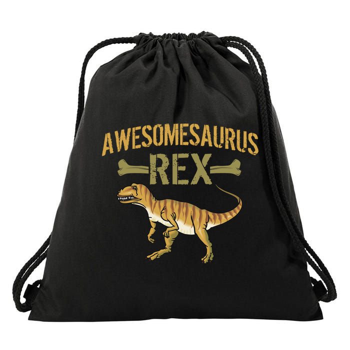 Awesomesaurus T-Rex Drawstring Bag