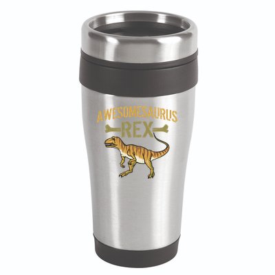 Awesomesaurus T-Rex 16oz Travel Tumbler