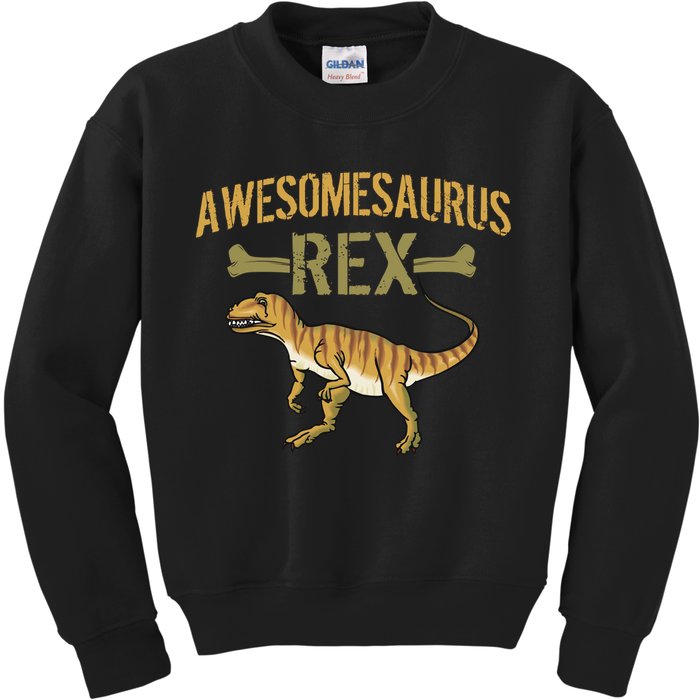 Awesomesaurus T-Rex Kids Sweatshirt