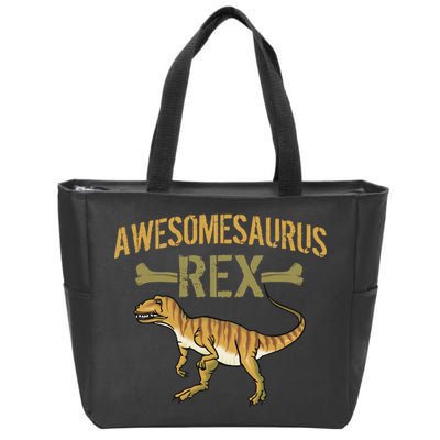 Awesomesaurus T-Rex Zip Tote Bag