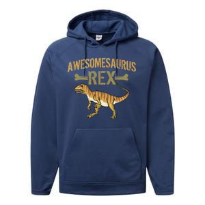 Awesomesaurus T-Rex Performance Fleece Hoodie