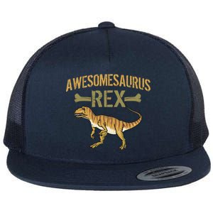 Awesomesaurus T-Rex Flat Bill Trucker Hat