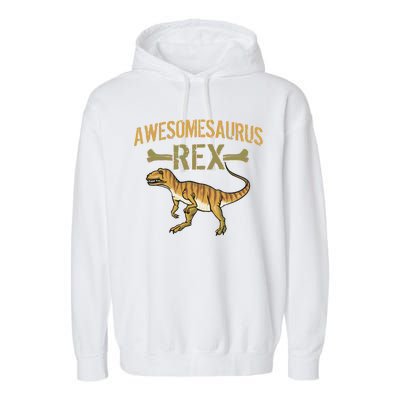 Awesomesaurus T-Rex Garment-Dyed Fleece Hoodie