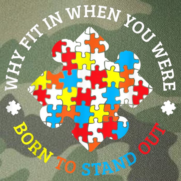 Autism Why Fit In When You Were Born To Stand Out Legacy Tie Dye Trucker Hat