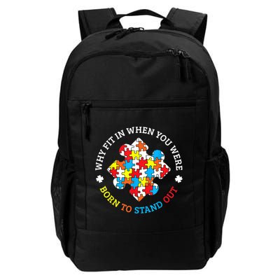 Autism Why Fit In When You Were Born To Stand Out Backpack