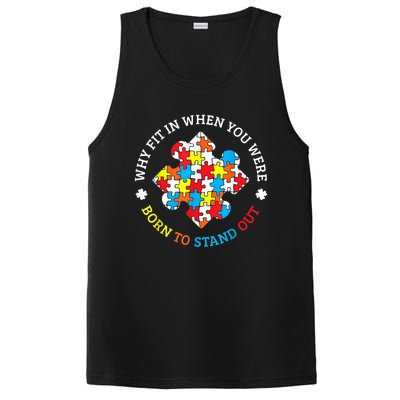 Autism Why Fit In When You Were Born To Stand Out PosiCharge Competitor Tank