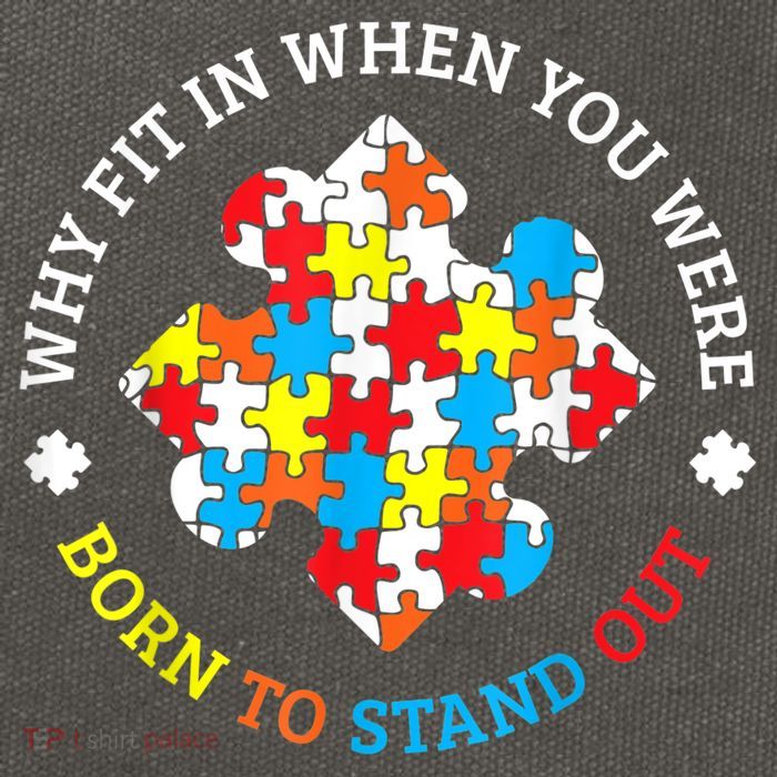 Autism Why Fit In When You Were Born To Stand Out Cotton Canvas Backpack