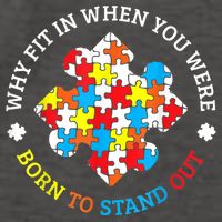 Autism Why Fit In When You Were Born To Stand Out Vector Backpack