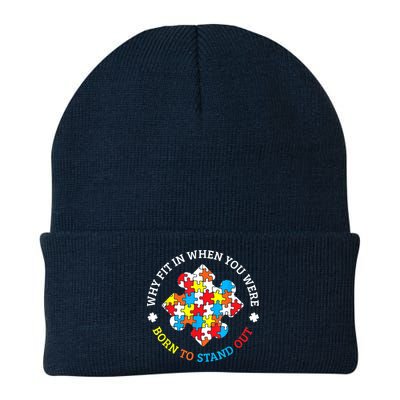 Autism Why Fit In When You Were Born To Stand Out Beanie