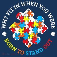 Autism Why Fit In When You Were Born To Stand Out Toddler Hoodie