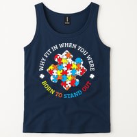 Autism Why Fit In When You Were Born To Stand Out Tank Top