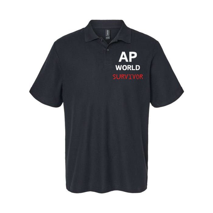 Ap World Funny Ap Class Survivor Softstyle Adult Sport Polo