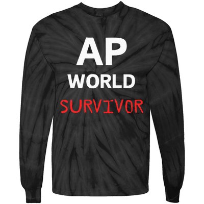 Ap World Funny Ap Class Survivor Tie-Dye Long Sleeve Shirt